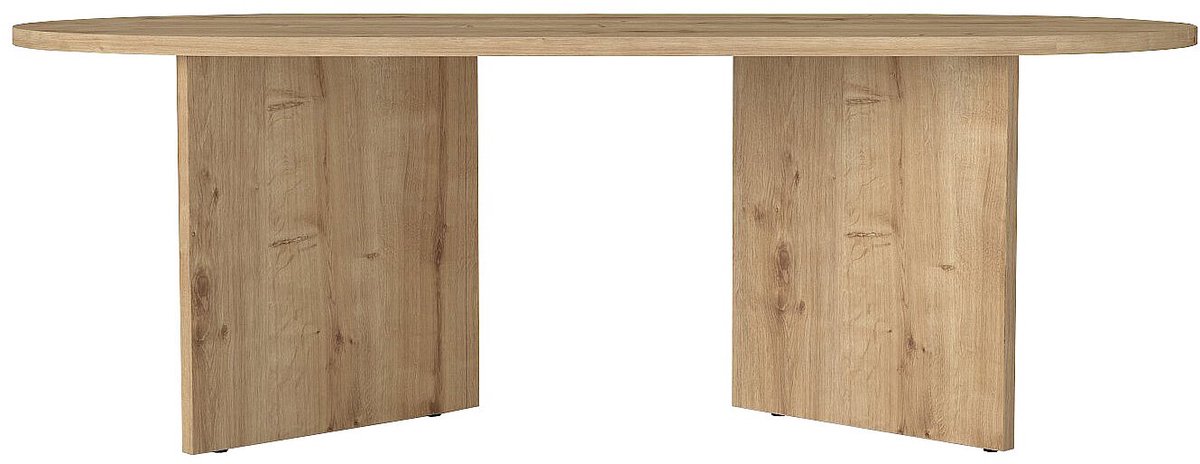 Vente-unique Salontafel - Licht naturel - TOPANIA