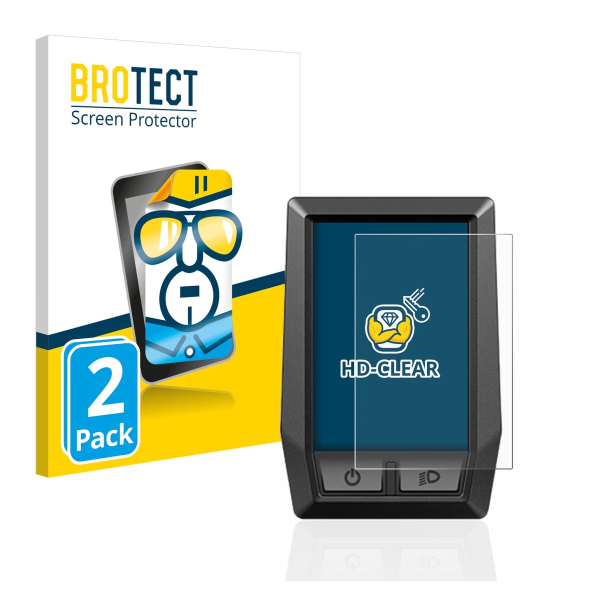 BROTECT - Screenprotector voor Bosch Kiox - Folie Beschermfolie transparant 2 Stuks