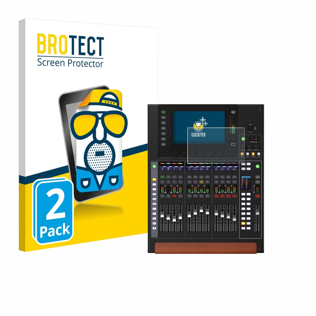 BROTECT - Screenprotector voor Behringer Wing Compact - Folie Beschermfolie matte 2 Stuks