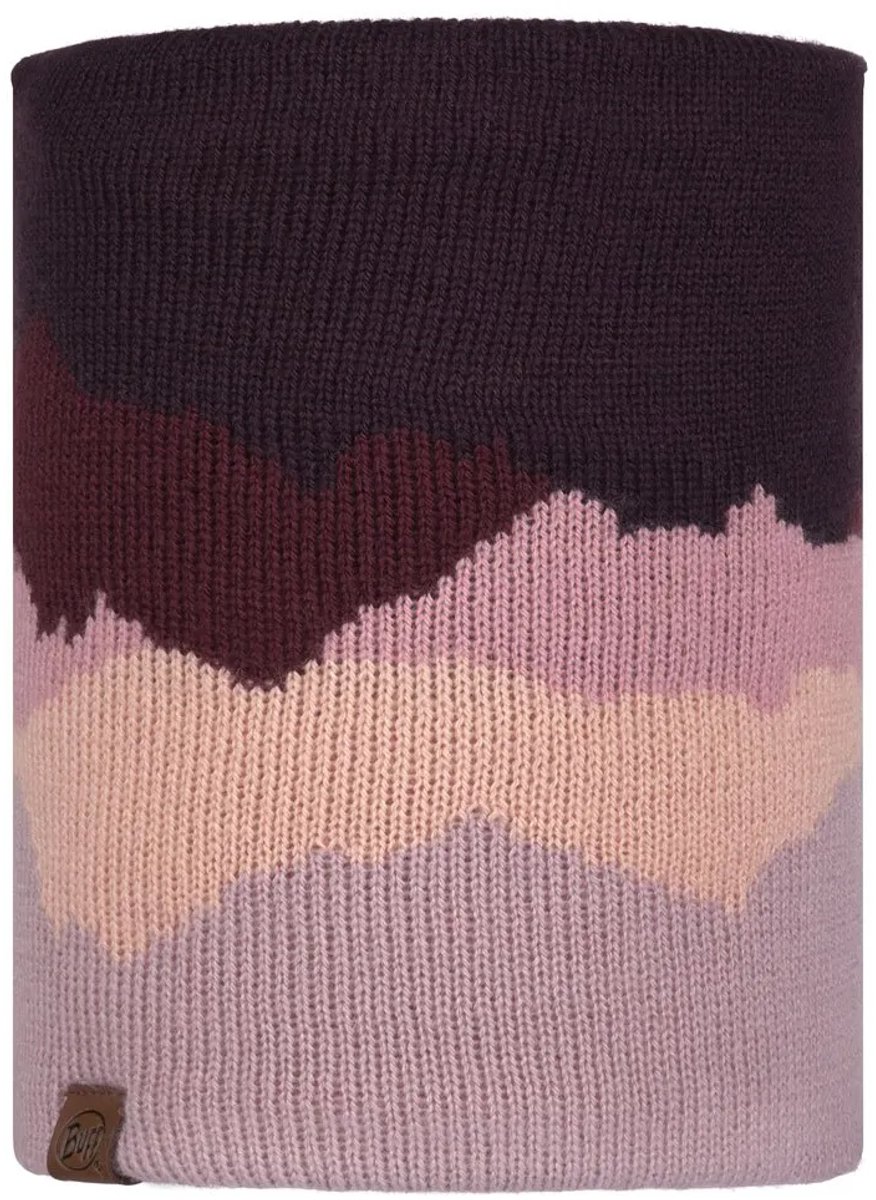 Buff ® Knitted&fleece Nekwarmer Paars,Roze Man,Vrouw,