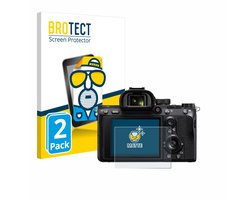 BROTECT - Screenprotector voor Sony Alpha 7 III / 7R II / 7S II - Folie Beschermfolie matte 2 Stuks
