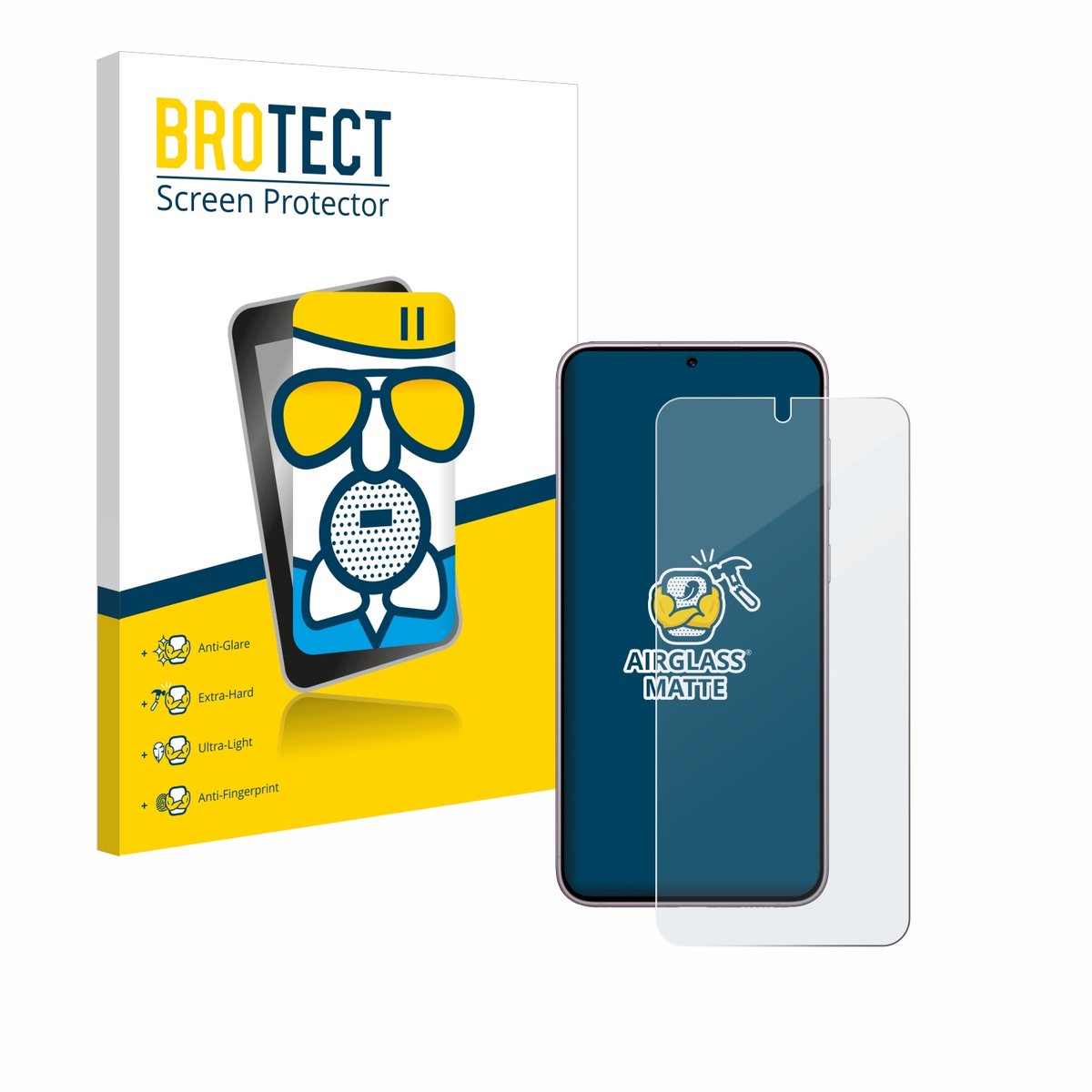 BROTECT - Screenprotector voor Samsung Galaxy S23 - Folie Beschermfolie Beschermglas matte