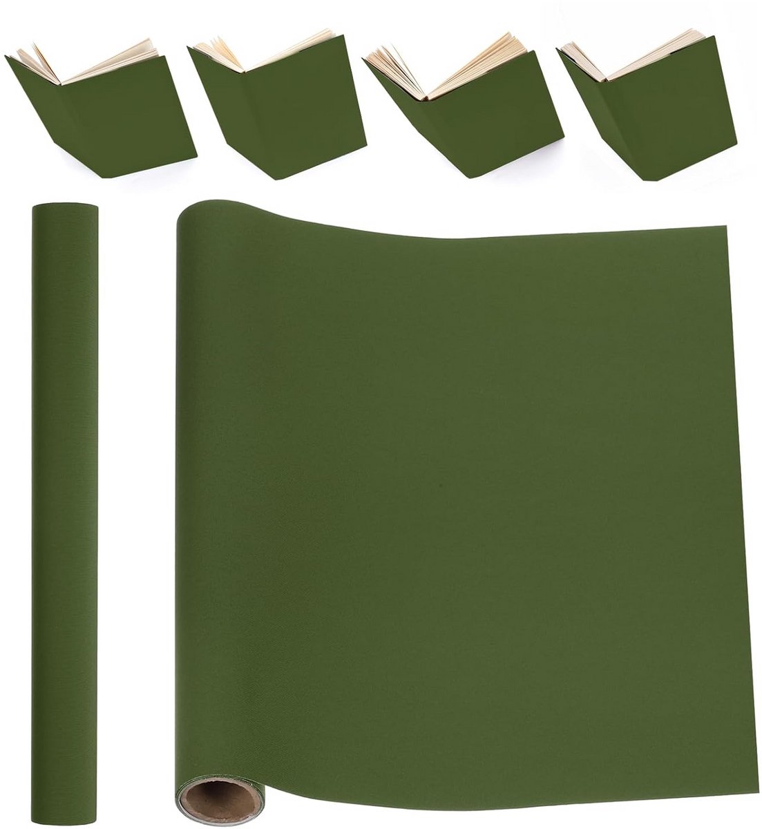 Boekbinddoek Linnen Reparatiedoek Groen voor Boekreparatie en Knutselen 102x41 cm