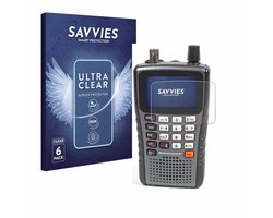 Savvies - Screenprotector voor Uniden UBC125XLThand - Folie Beschermfolie transparant 6 Stuks