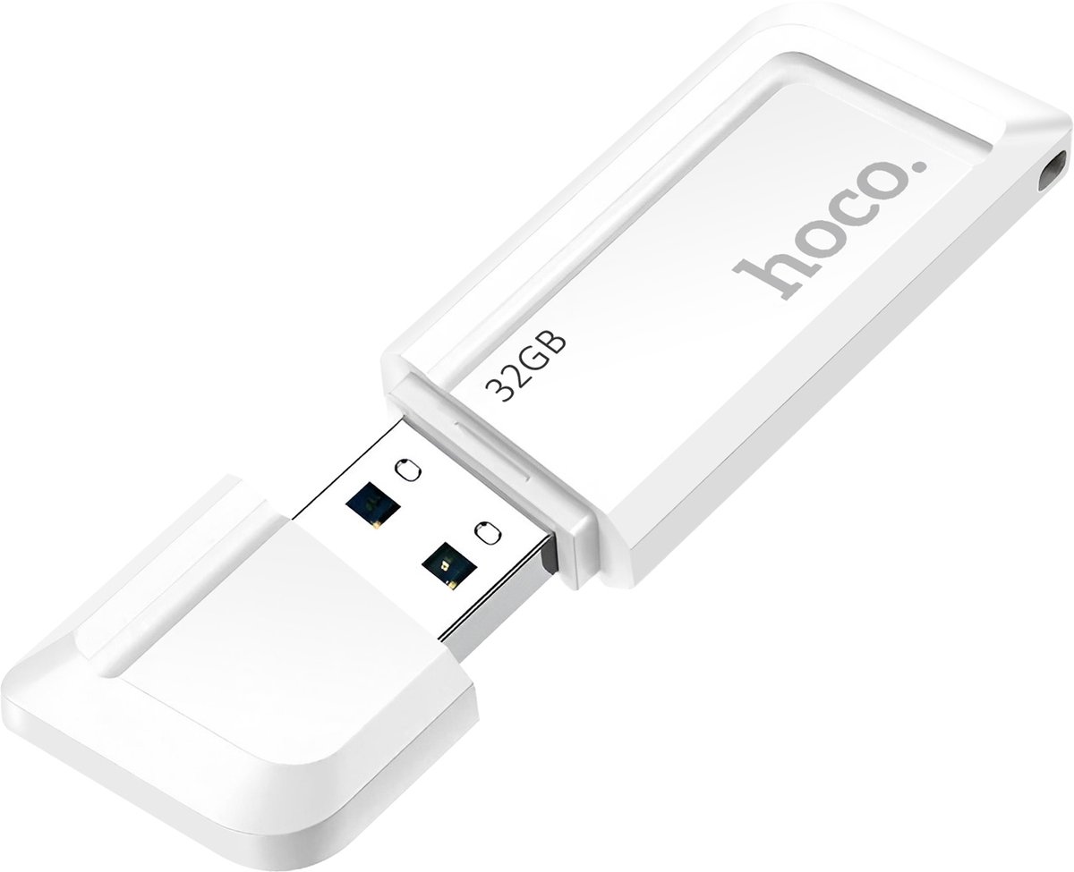 Hoco, USB-stick 32 GB USB 3.0 Snelle Overdracht / Lezen Compact, Wit