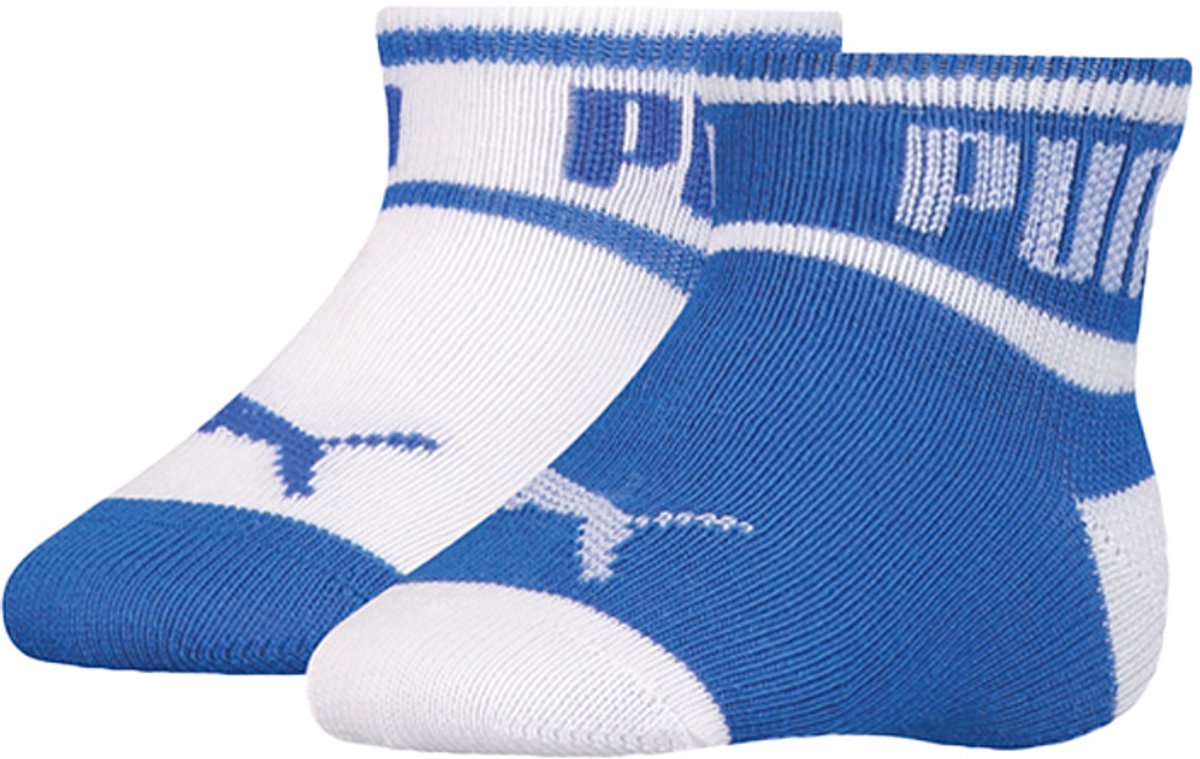 Unisex babysokken met logo 2 paar – – 23-26 Blauw