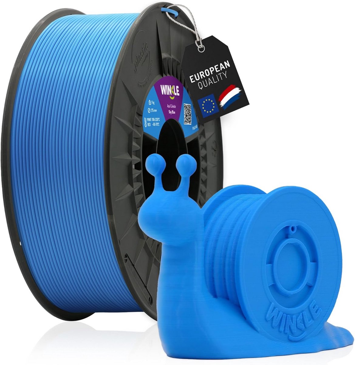 1.75mm PLA 3D Printer Filament 1kg Hemelsblauw - Hoge Precisie Materiaal
