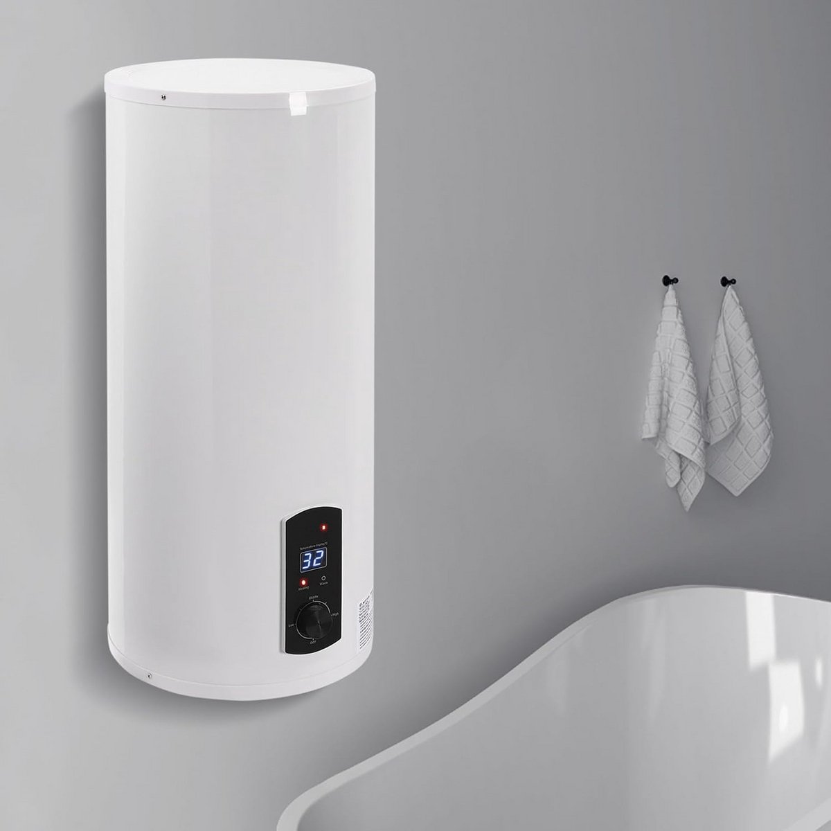 Elektrische Wandboiler 100 Liter Verticaal Warmwaterboiler met LED-Scherm 2000W