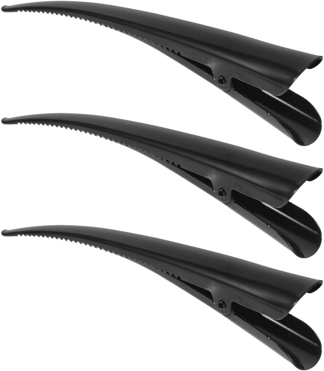 3 Stuks Metalen Krokodillenklemmen voor Haarstyling en Knippen