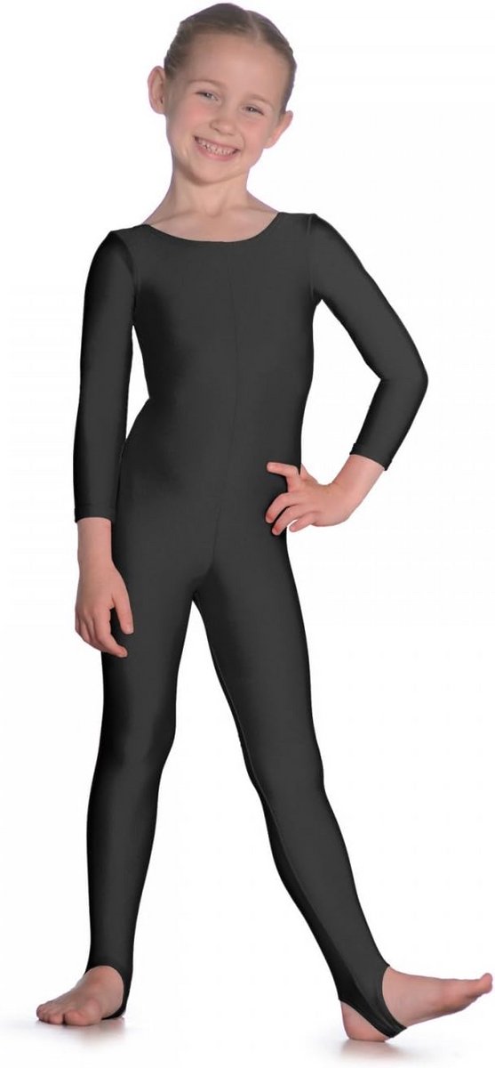 Nylon Lycra Catsuit Lange Mouwen Rond Hals Voor Dans en Optredens
