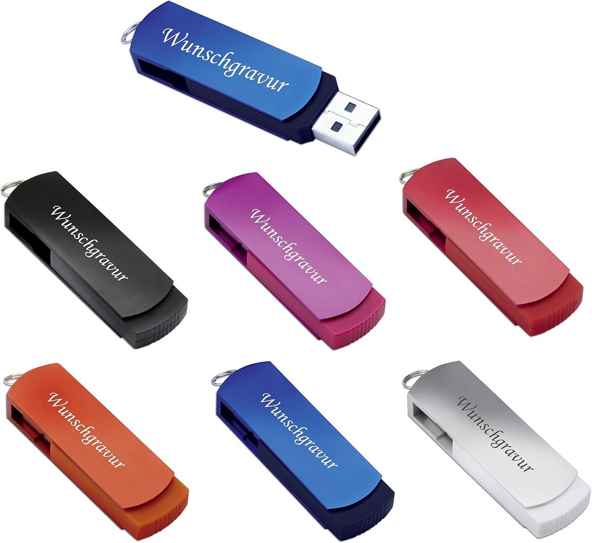 4GB USB Stick met Persoonlijke Gravure en Luxe Geschenketui