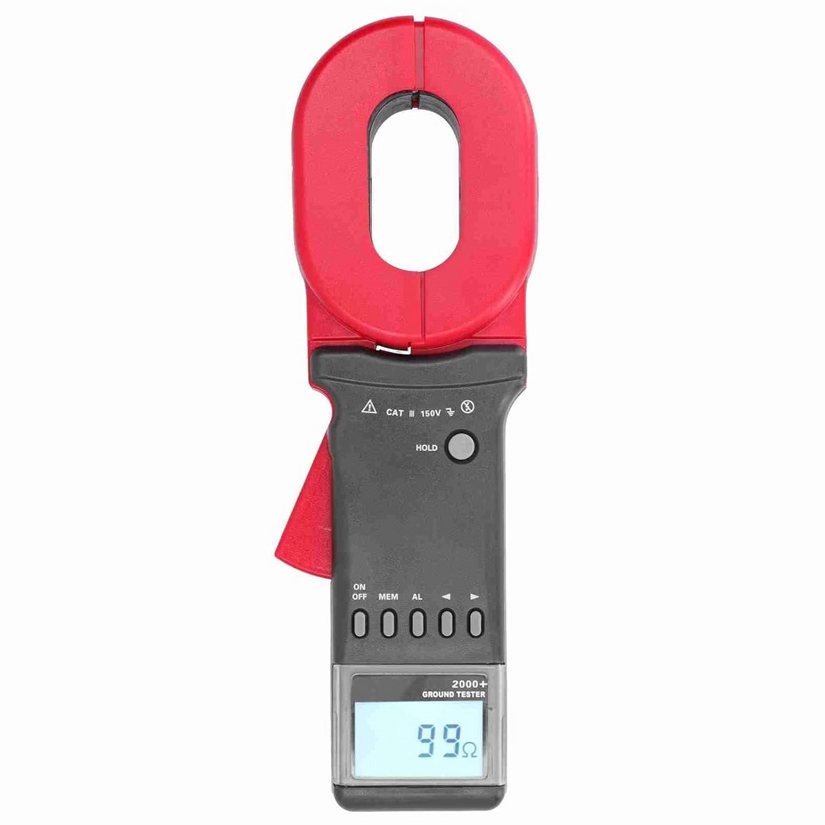 Digitale Stroomtang Aardingsweerstandstester 0.01-1200 Ohm met Alarm
