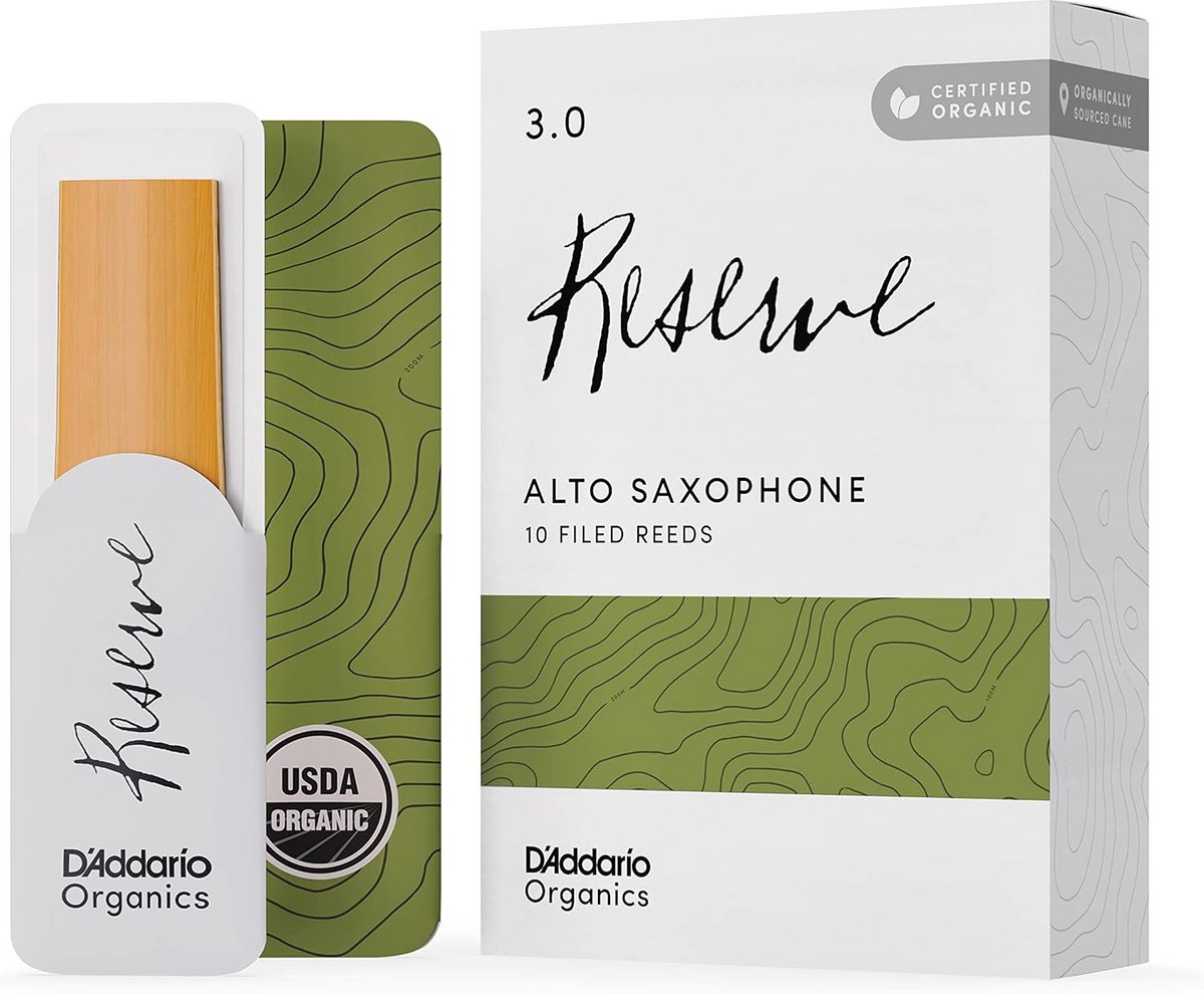 Biologische Altsaxofoon Rietjes - Sterkte 3.0 - Geseald - 10 Stuks