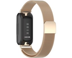 Go Go Gadget - Smartwatch Bandje - Geschikt voor FitBit Inspire 3 - Magneetsluiting - Champagne