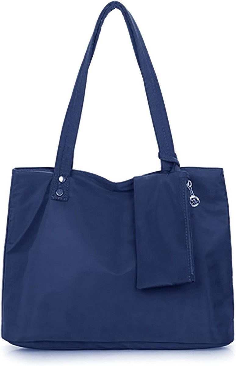 Ruime Dames Schoudertas Nylon Hobo Handtas Waterdicht met Portemonnee