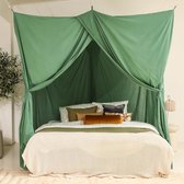 Hemelbed Gordijn voor Tweepersoons Bed | Rechte Klamboe voor Slaapkamer Decoratie | In Diverse Kleuren & Maten