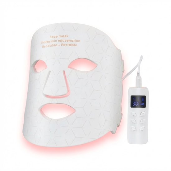 Mellineo LED Gezichtsmasker – Rood Licht & Infraroodtherapie voor Anti-Aging, Acne & Collageen Boost - Rimpels & Acne - Huidverzorging & Huidverjonging - Led Face Mask -led masker - red light therapy