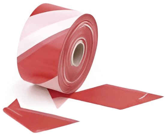 VCTparts® Afzetlint - 500m Rood/Wit - Sterk Afzetband voor Markeren en Afzetten Verpakt in Afroldoos — afbeelding 3