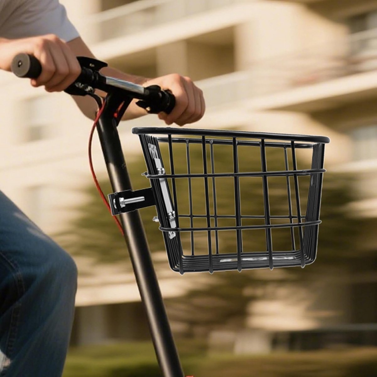 Fietsmand voorop met quick release - Grote capaciteit en robuust ijzeren ontwerp