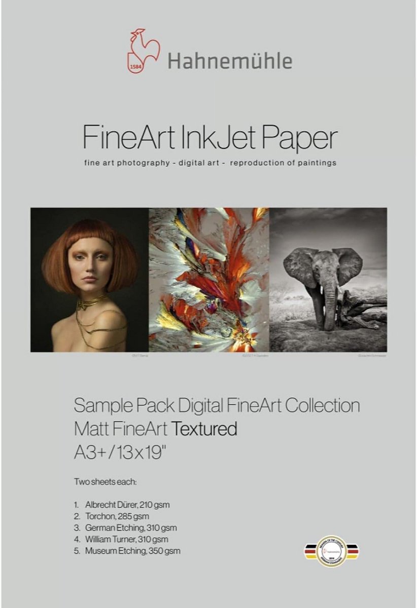 Getextureerd Matte FineArt Inkjet Papier Voorbeeldpakket - A3+ Formaat (10 Vellen)