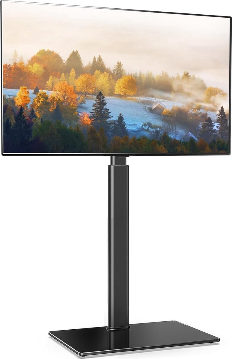 TV Stand Vloer voor 32-60 Inch TV - Draaibaar & Verstelbaar - Universele TV Stand voor Vlakke & Gebogen LCD LED OLED TV - Max. VESA 600x400 mm