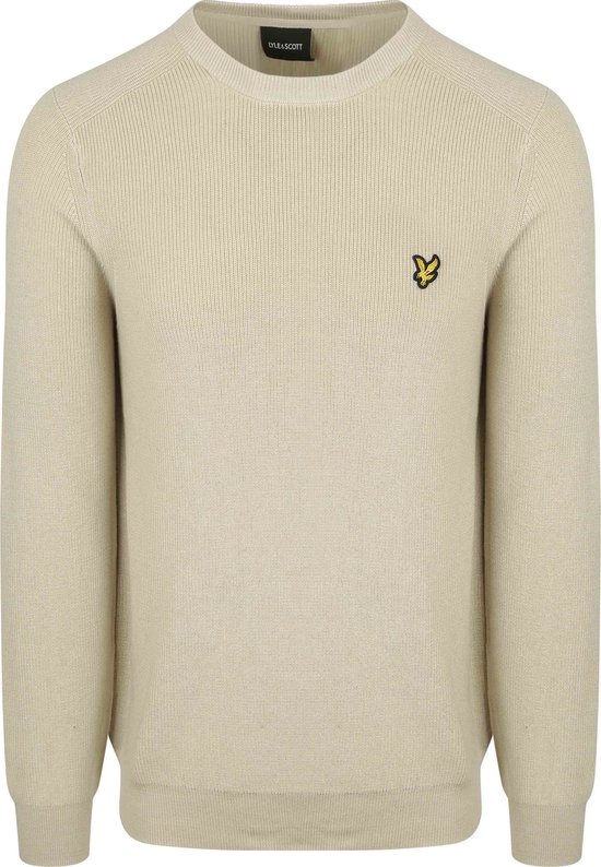 Pull côtelé Lyle & Scott Greige - Taille M - Homme - Pulls