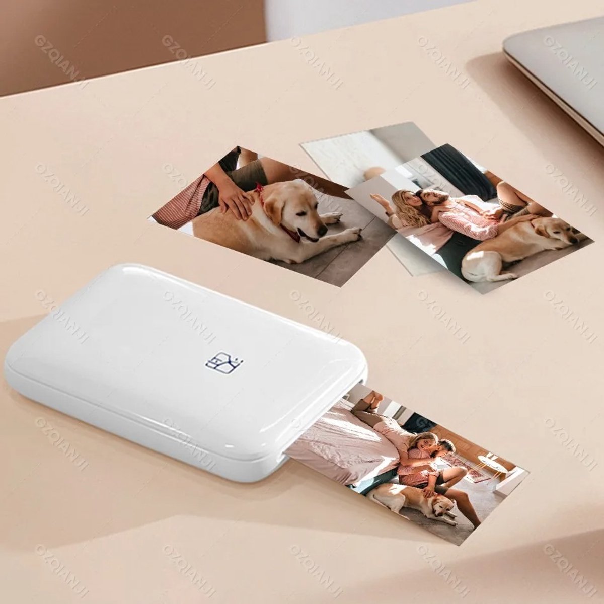 Milova Draagbare fotoprinter - Mini-printer - Incl 20st fotopapier - Kleurenprinter - Mobiele zakprinter - Draadloze printer - Fotografie - Mobiele fotoprinter