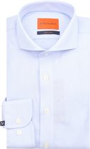 Suitable Overhemd Jacquard Luxe Lichtblauw - Maat 40 - Heren - Casual Shirt
