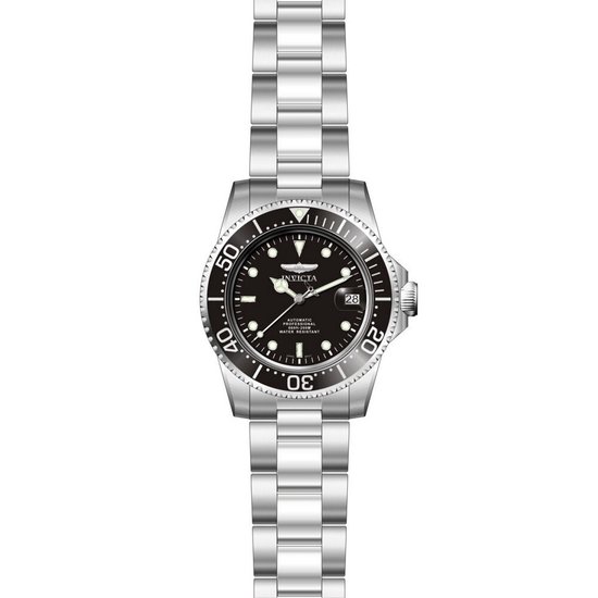 Invicta Pro Diver 8926OB Heren Horloge - Waterdicht - Analoog - Automatisch Uurwerk - Roestvrij Staal met Zwarte Wijzerplaat - 40mm