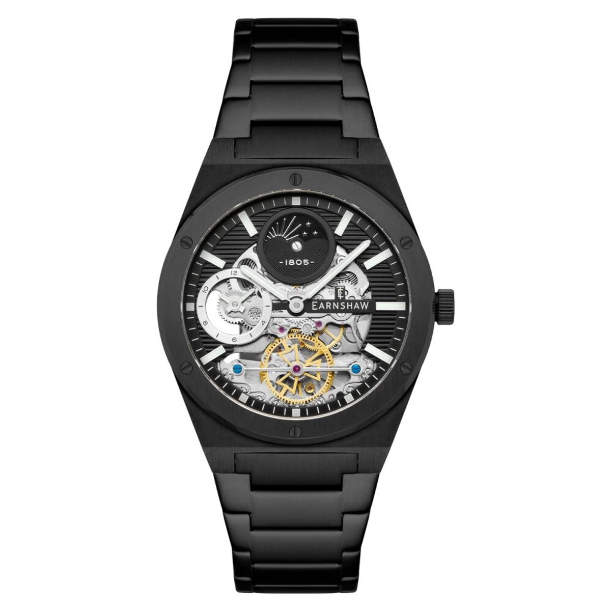 Earnshaw - ES-8291-55 - Polshorloge - Heren - Automatic - Drake Dual Time