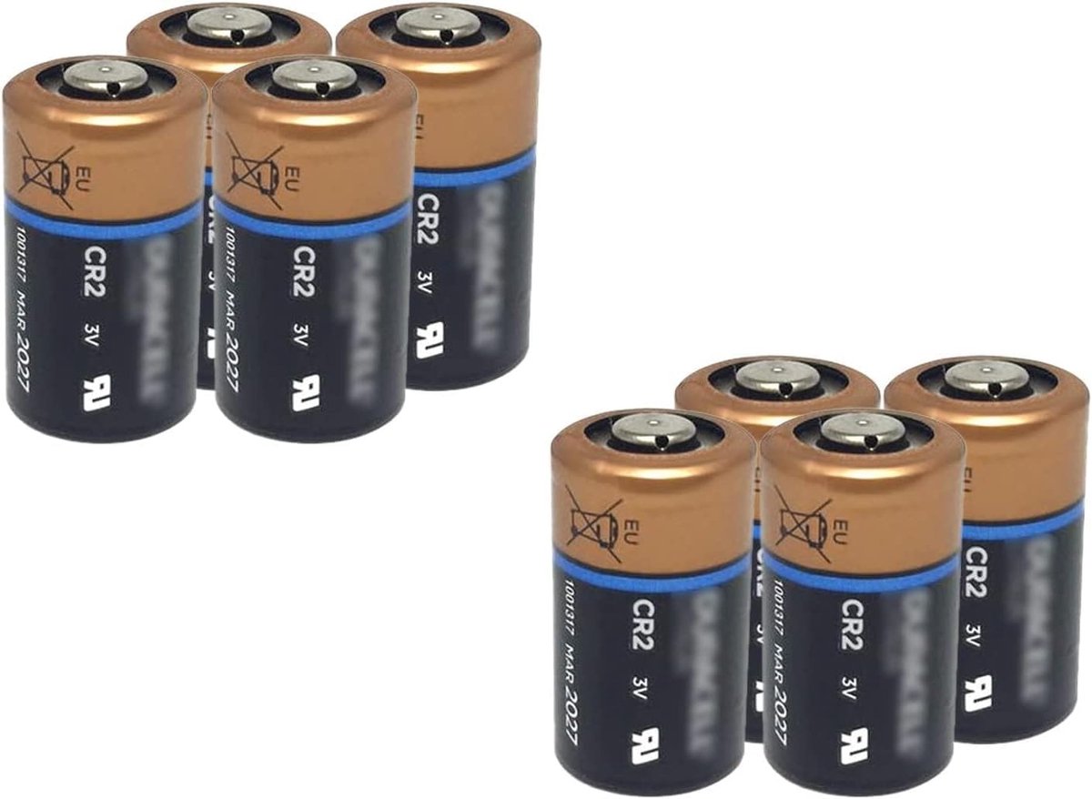 Lithium Batterijen - CR2 Batterijen - Camera Voeding - 8 Stuks Pakket - 3V Spanning
