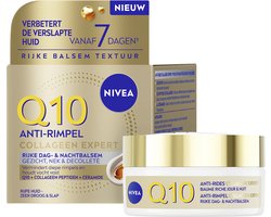 NIVEA Q10 Anti-Rimpel Collageen Expert Rijke Dag- & Nachtbalsem voor Vrouwen - Collageen Peptide -…