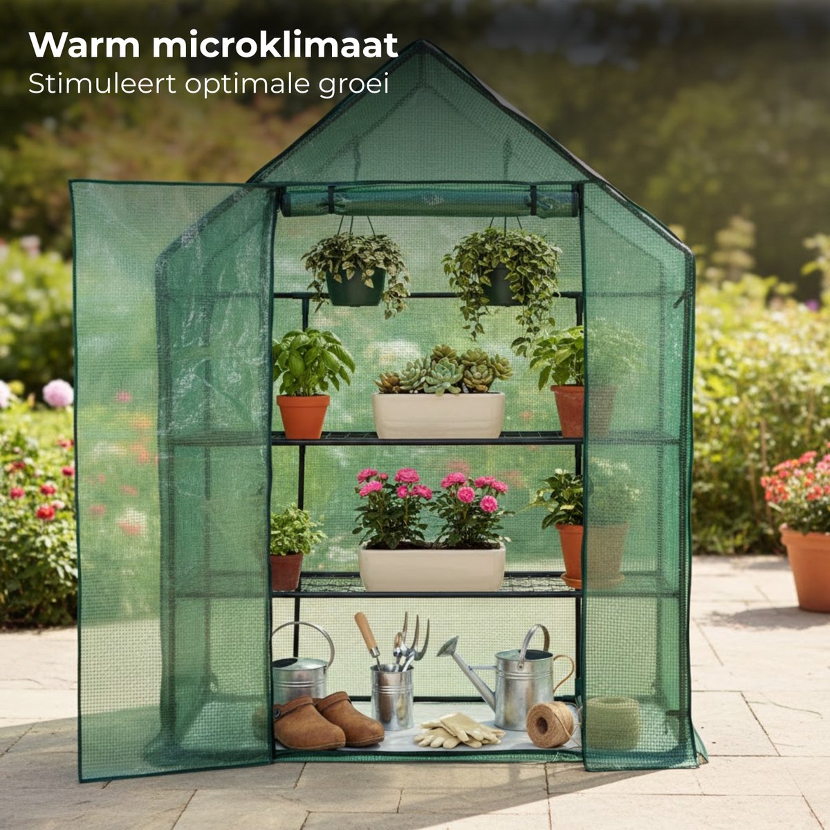 Lomera Kweekkas - Tuinkas - Broeikas - Plantenkas - Foliekas - Inloopkas - Tomatenkas - Serre - Kas - Inloopkas Tuin - Grote Kweekkas - Kweekkas met Deur - Kweekkas XXL – foto 2