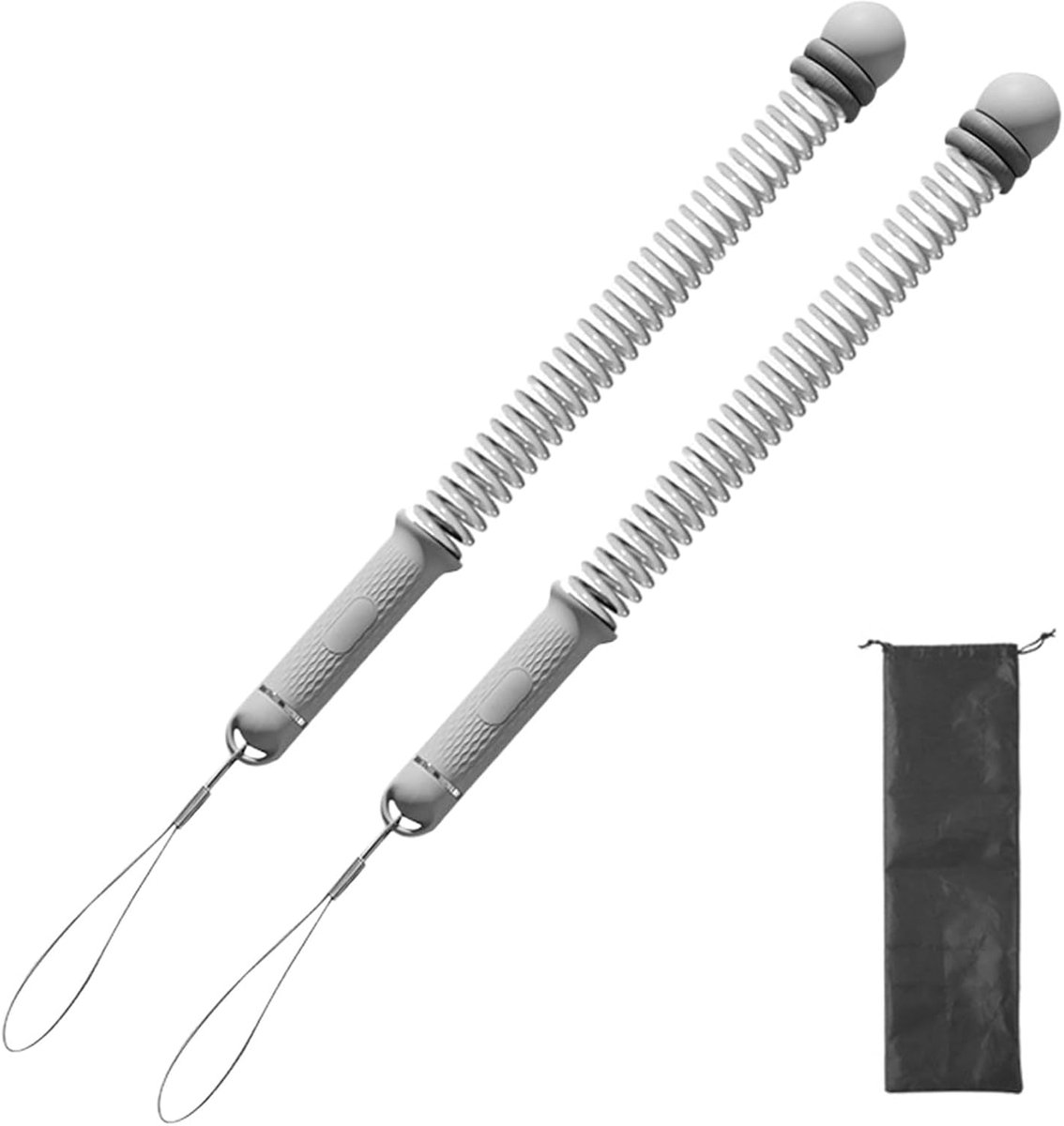 Gevechtstouw - Trainingstouw Krachttouw - Spieropbouw Fitness - Verstelbaar Draagbaar - 43 cm Lengte - Grijs