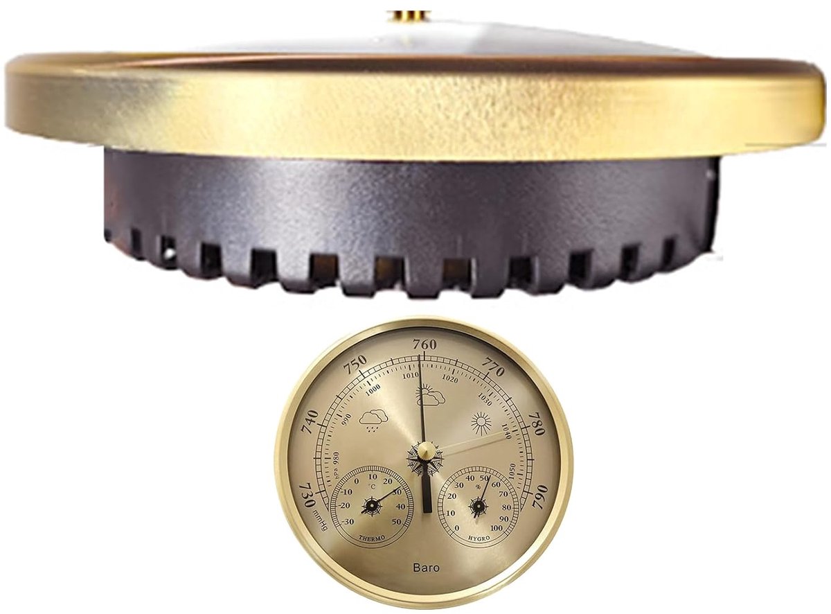Digitale barometer - Luchtvochtigheid meter - Outdoor metingen - Draagbaar en nauwkeurig - 13.5 x 5 cm - Een enkel kenmerk