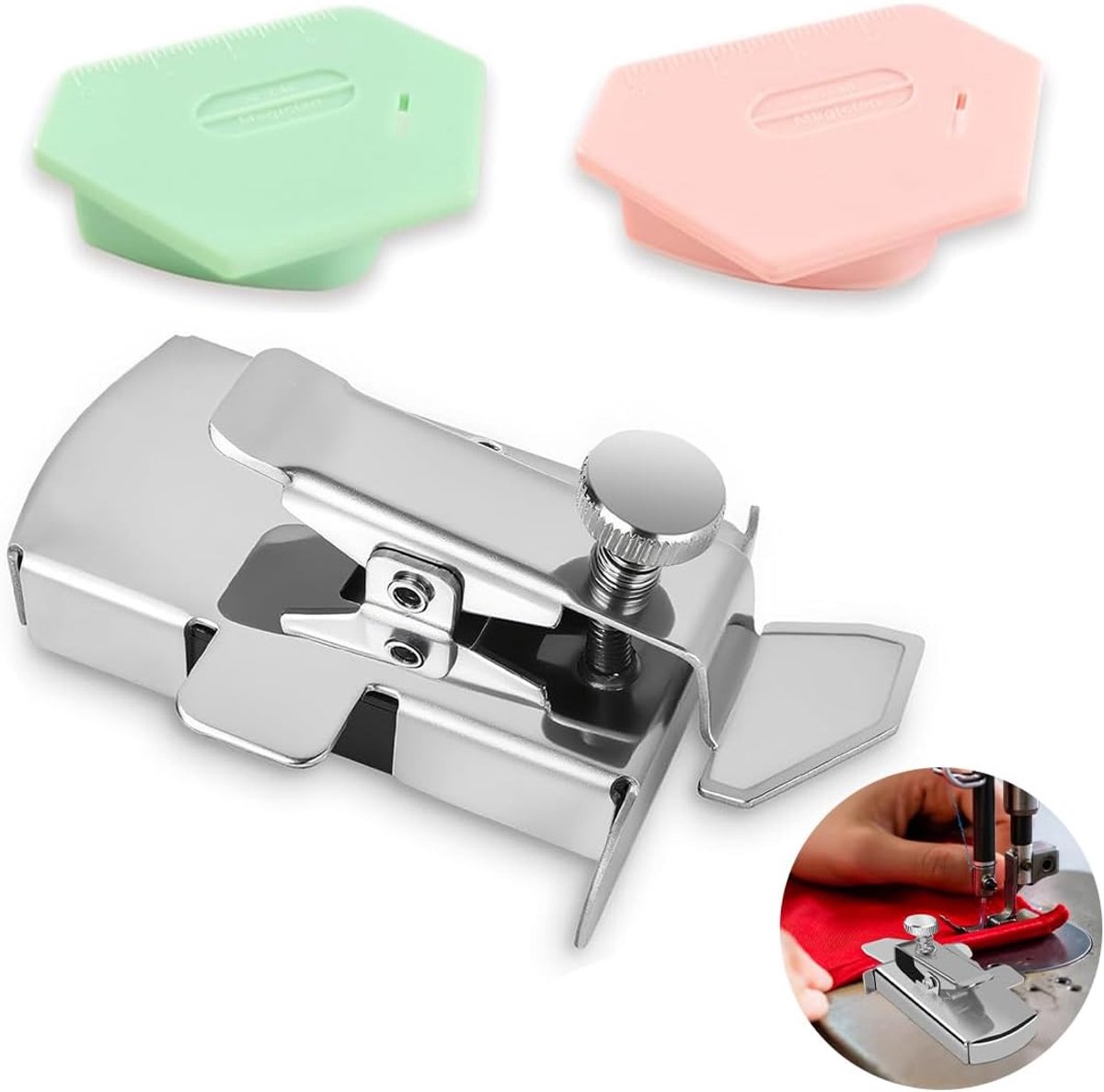 Naaigids Set - Zoom Hulp - Rechte Stiksels - Magnetische Bevestiging - 3 Stuks