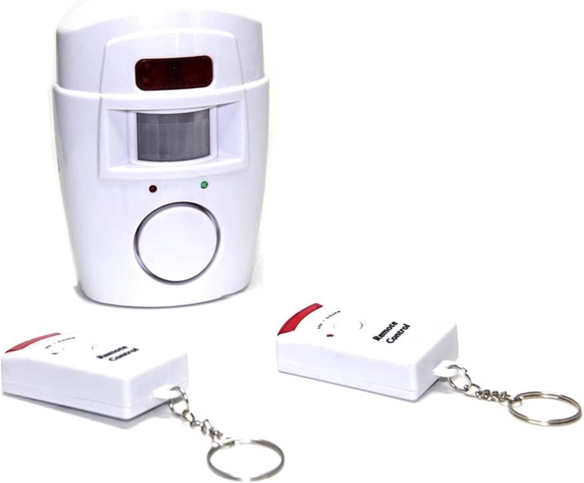 Contactloos alarm - Bewegingsmelder - Beveiliging Huis - 105 decibel geluid - 5 meter detectie - Wit