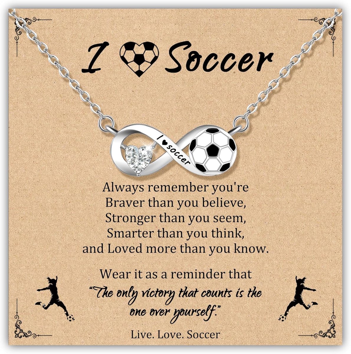 Voetbal Ketting - Sport Sieraad - Cadeau Fan - Uniek Design - 7x7x1.5 cm