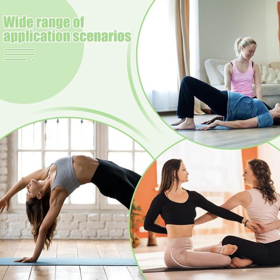 Yogablok Kurk - Oefenblok Hoge Dichtheid - Yoga Meditatie - Antislip Oppervlak - 23x15x8 cm - Groen — afbeelding 2