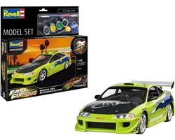 Revell Modelbouwpakket Auto - 67691 Fast - Furious Brian#039 1995 Mitsubishi Eclipse - Model Set Plastic - 1:25 - Modelbouw