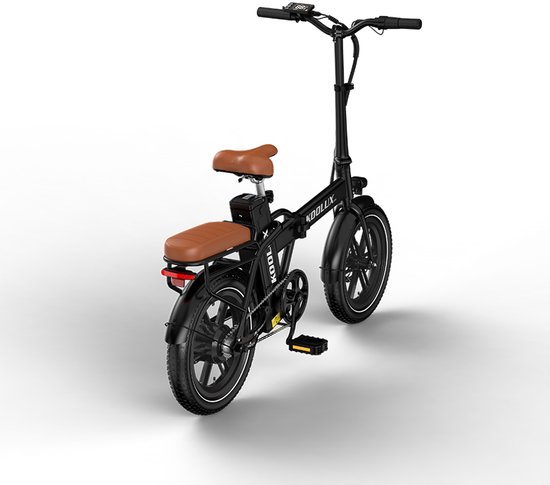 KOOLUX - X10 Elektrische Vouwfiets - E-Bike - 16 x 3.0 Inch Dikke Banden - 36V 13Ah Lithium Accu - 250 W Motor - Maximaal 25/u - Maximaal bereik 55km - LCD Scherm - Zwart van KOOLUX — afbeelding 4