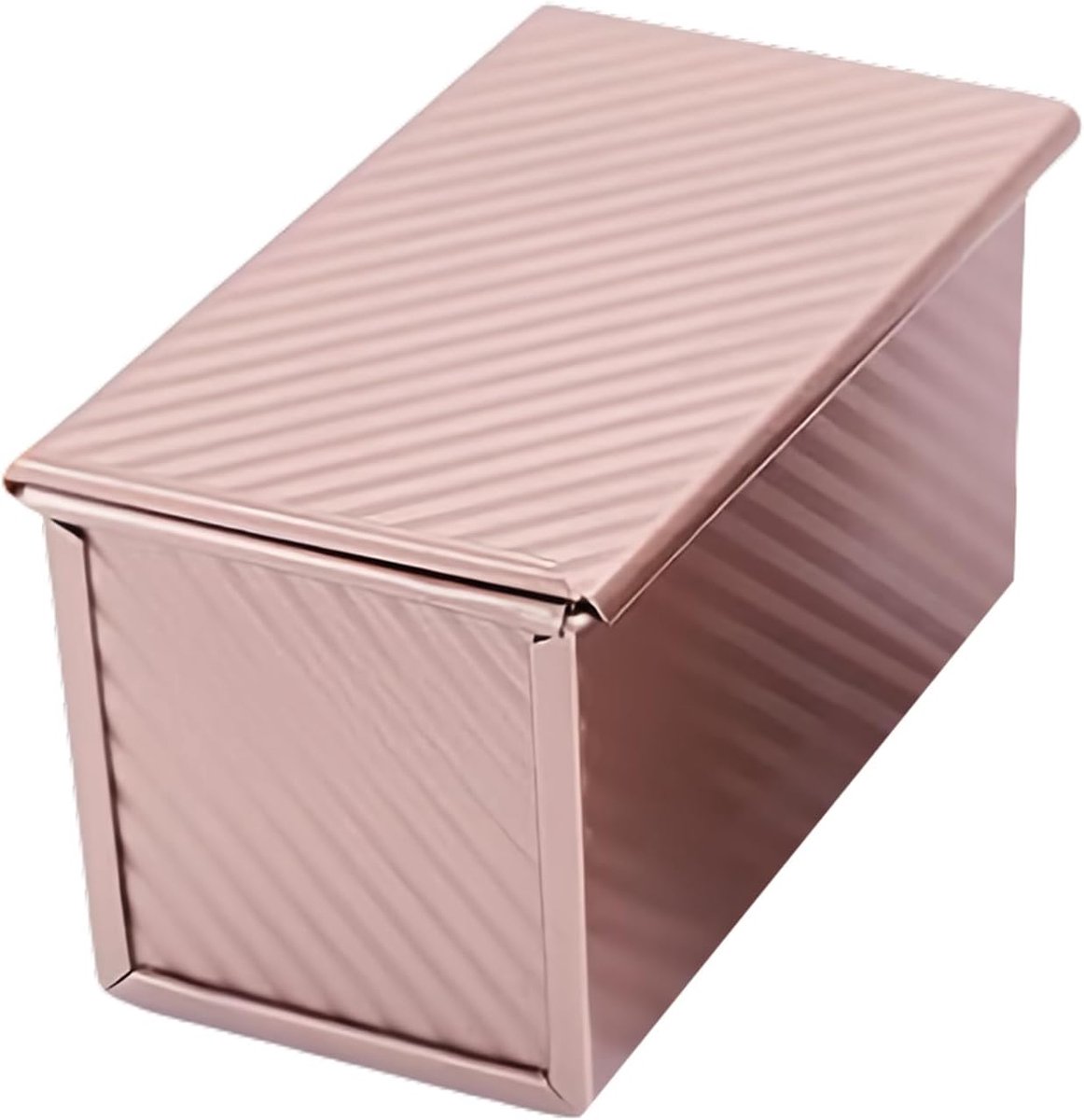 Bakvorm met deksel - Broodvorm Toastbox - Zelf bakken - Antiaanbaklaag - 19x8x8 cm