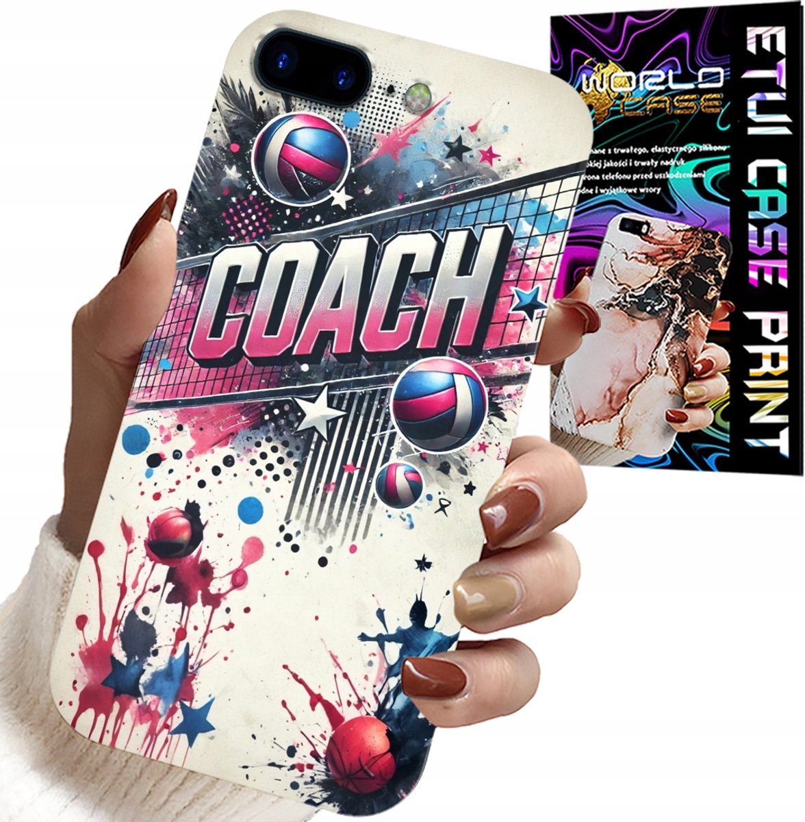 IPHONE HOESJE (7 PLUS) - VOLLEYBALCOACH MESH HOESJE, ACHTERKANT