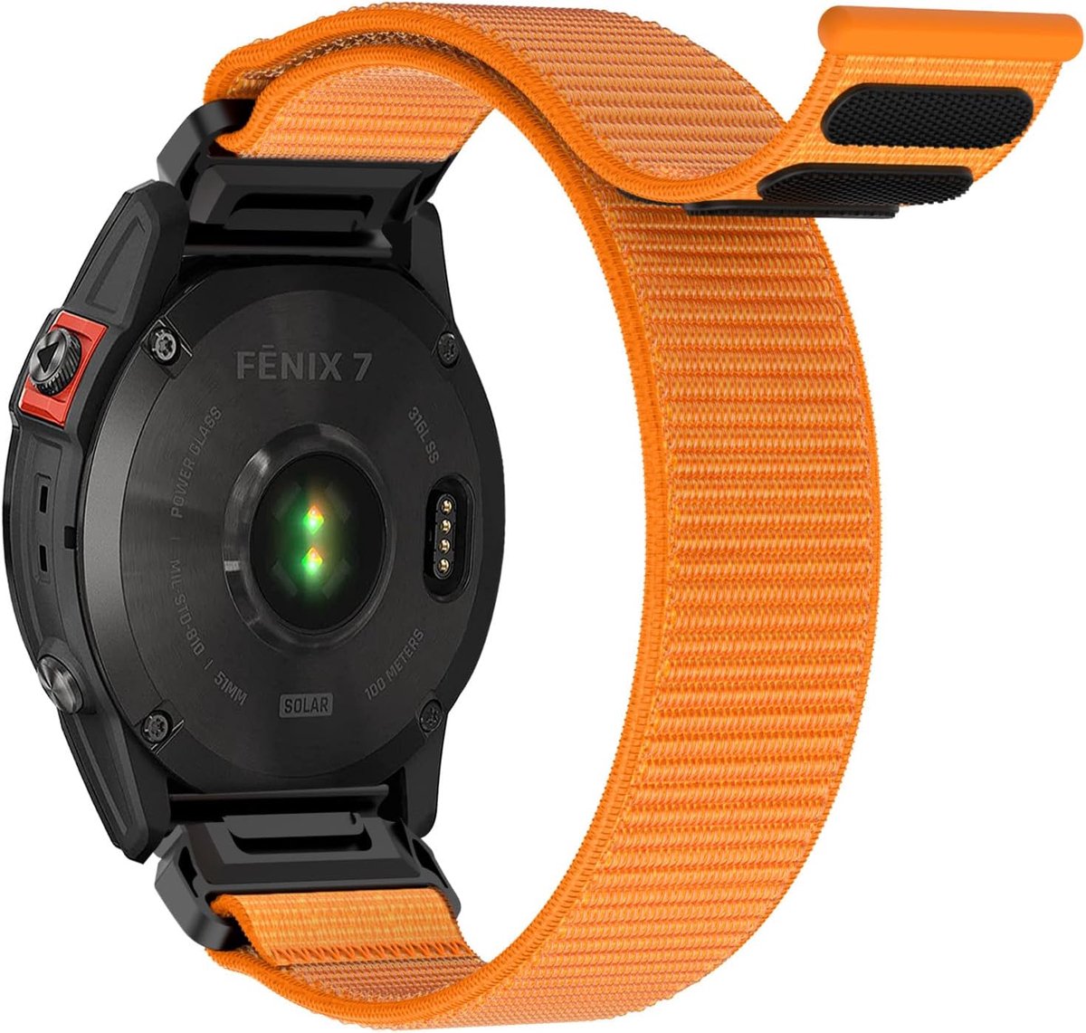 Armband Nylon - Quickfit band - Sportief gebruik - Verstelbare klittenband - 22 mm breed