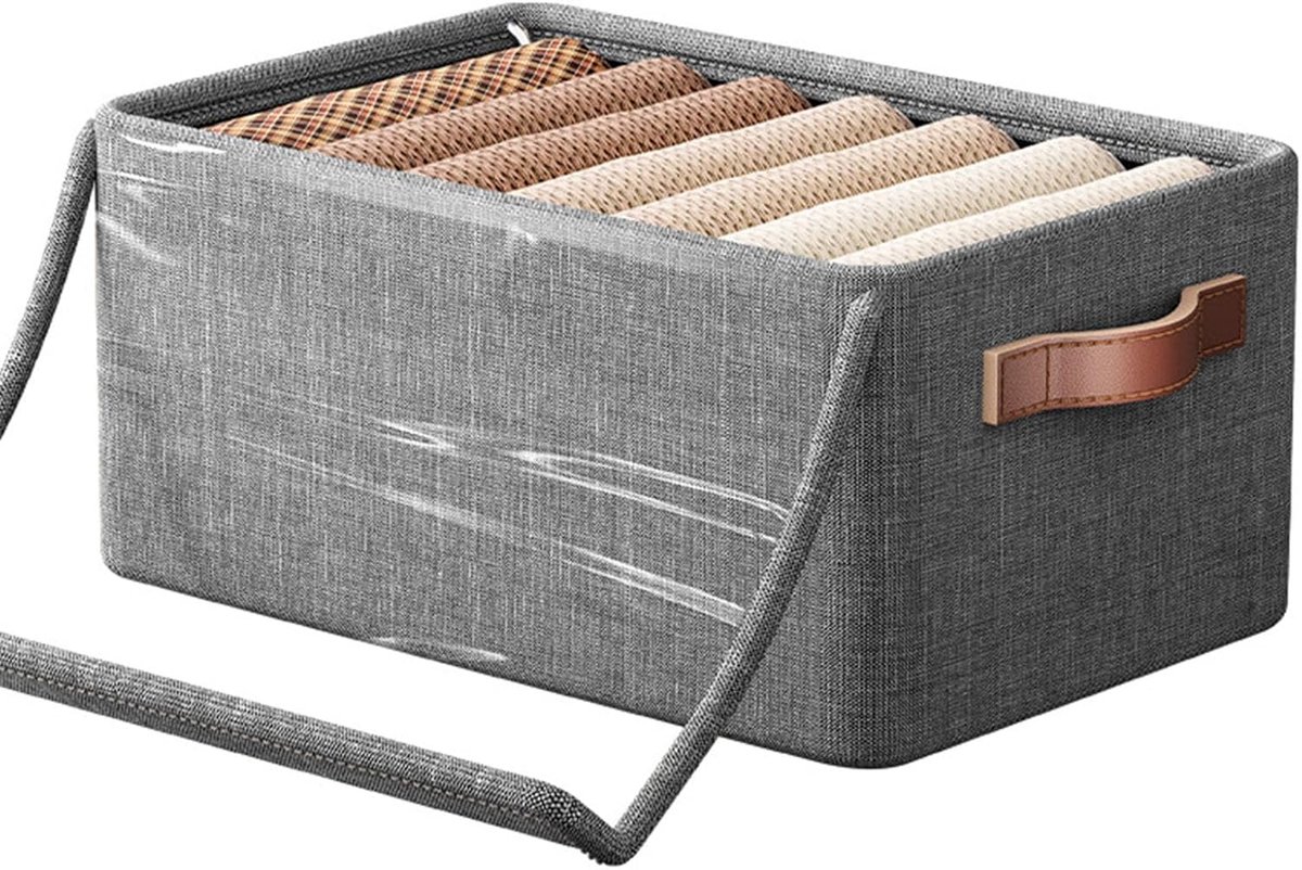Opvouwbare Kledingkast - Lade Organizer - Garderobe Opbergen - Stalen Frame - 47x28x20cm