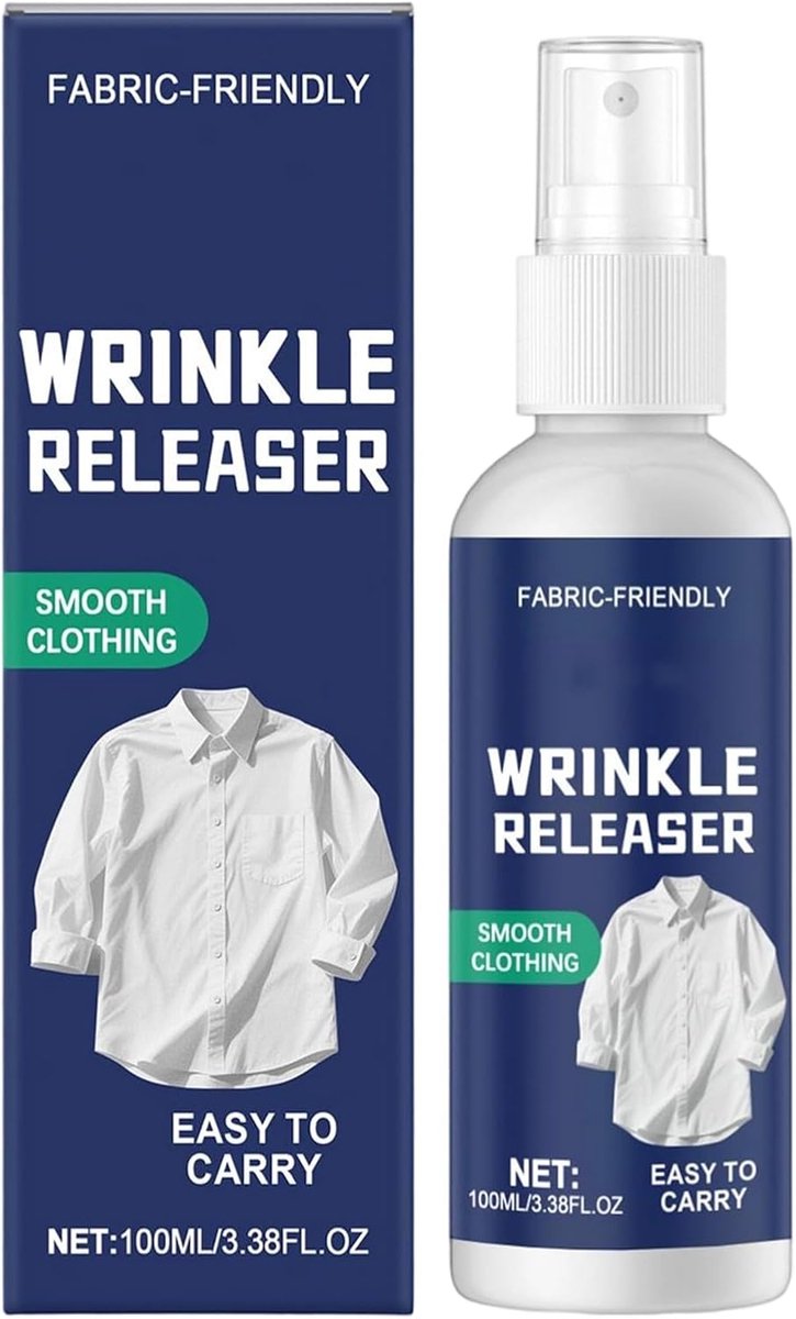 Kleding Strijkspray - Antistatische Mist - Snel Kreukels Verwijderen - Draagbaar Reisformaat - 100 ml