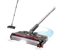 CLEANmaxx accu-veegmachine, draadloos | Vloerveger met 1.200 tpm en 4 borstels | incl. led-verlichting | Anti-haren-systeem, perfect voor dierenharen | 60 minuten gebruiksduur | voor tapijt, tegels en laminaat
