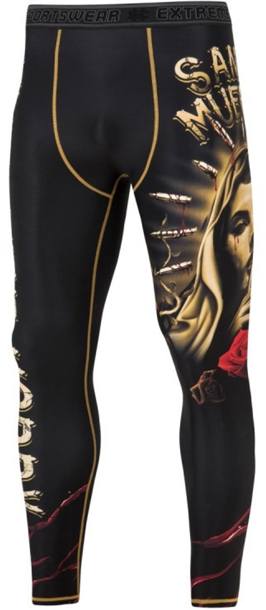 Extreme Hobby - Santa Muerte Serie - Sportlegging - Compressie - Sublimatieprint