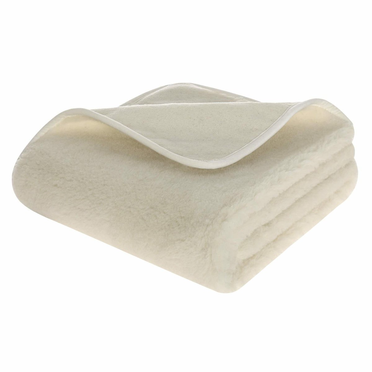 Kampol - Merino Wollen Laken - 220x200 - Natuurlijk - Elastische Hoeken
