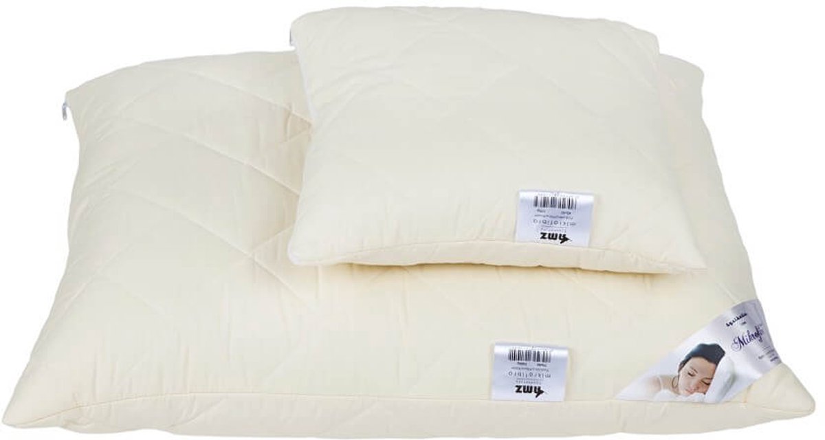 Amz - Anti-allergisch Kussen - 40x40 - Microvezel - Krem